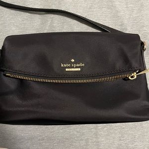 Black Kate Spade over the shoulder bag